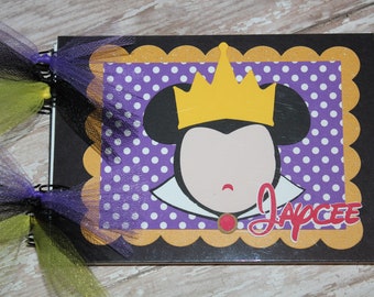 Personalized Disney Autograph Book inspired by Evil Queen