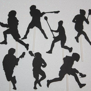 Lacrosse Cupcake Toppers