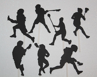 Lacrosse Cupcake Toppers