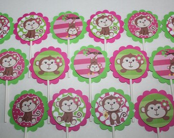 Monkey Cupcake Toppers