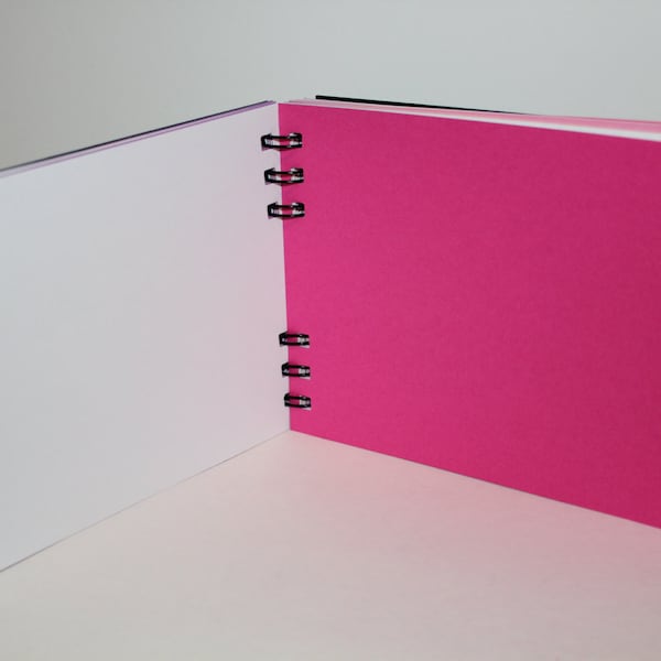 Autograph Book - PAGE UPGRADE - Solid Color & White Combination
