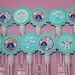 Frozen inspired Mini Bubble Wands birthday party favors - set of 15