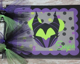 Personalized Disney Autograph Book Inspired by Maleficent