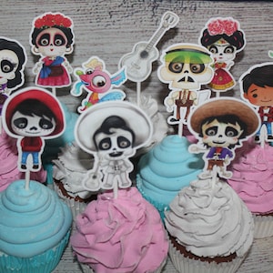 Coco Inspired Cupcake Toppers
