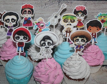 Coco Inspired Cupcake Toppers