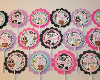 Pirate Cupcake Toppers