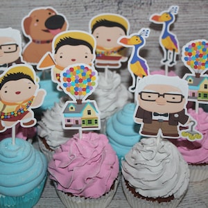 Disney's Up Inspired Cupcake Toppers