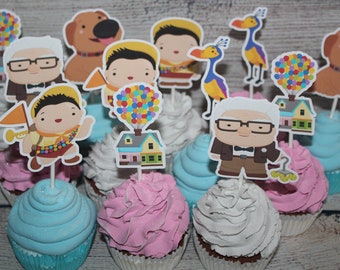 Disney's Up Inspired Cupcake Toppers
