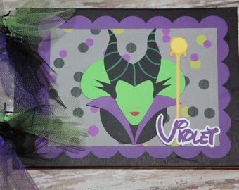 Personalized Disney Autograph Book inspired by Maleficent