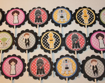 Star Wars Inspired Cupcake Toppers