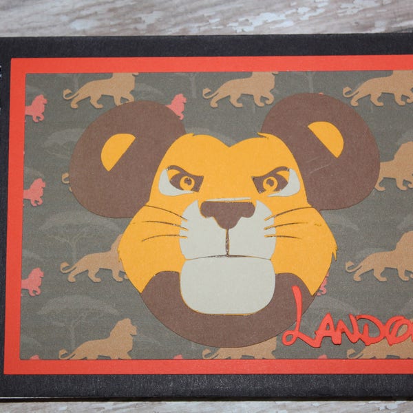 Disney Autograph Book inspired by Lion King-Simba