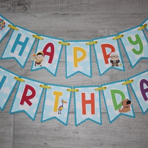 Disney UP inspired Birthday Banner - Adventure Birthday Banner