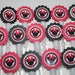 Minnie Mouse inspired Mini Bubble Wands Birthday party favors-set of 15