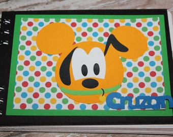 Personalized Disney Autograph Book inspired by Pluto