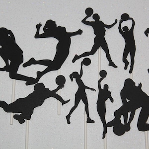 Volleyball Cupcake Toppers