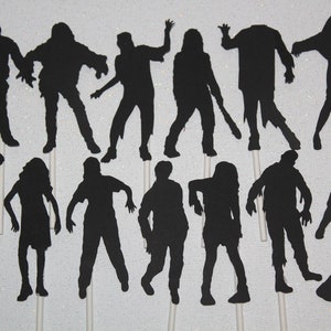 Halloween Zombies Cupcake Toppers
