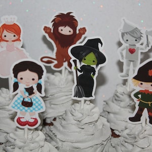 Wizard of Oz inspired Cupcake Toppers