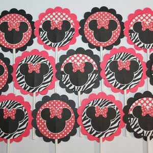 Minnie Mouse inspired Cupcake Toppers