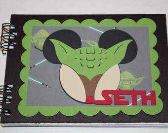 Personalized Disney Star Wars Autograph Book Inspired by Yoda