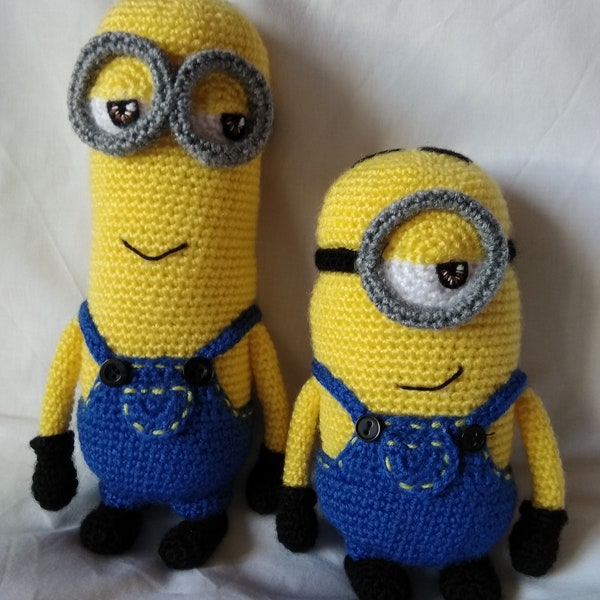 Gehäkelte Minion Puppe - Weiche gehäkelte Minions - Häkelfiguren - Nintendo Minion Puppe - Kinder Geschenk - Baby Geschenk - Gehäkelte Minions