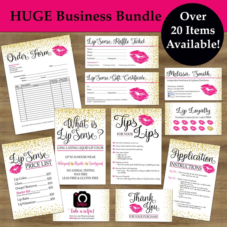 Lipsense Business Cards Lipsense Tips Tricks Lip Sense Etsy