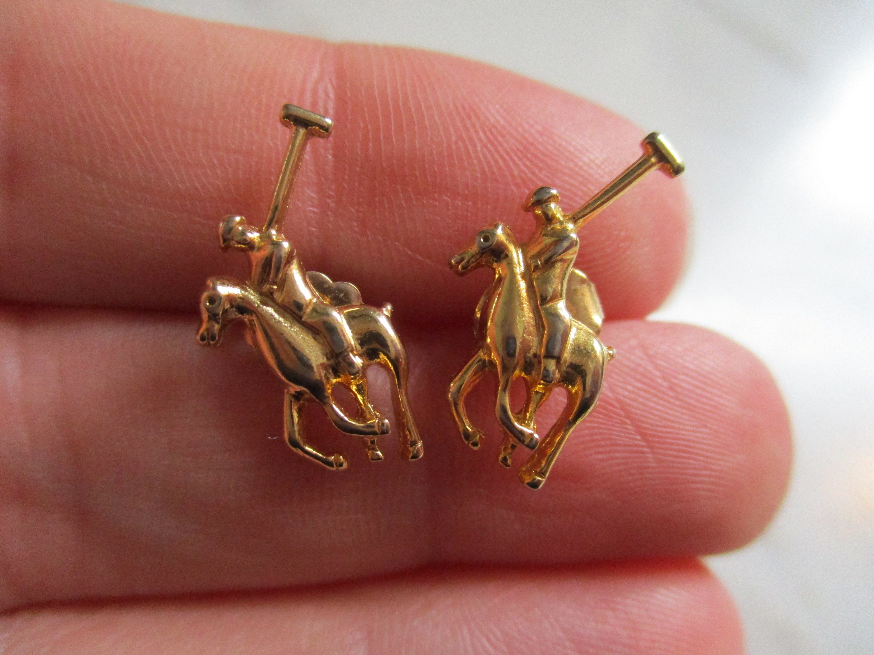 Polo earrings with the best sale horse