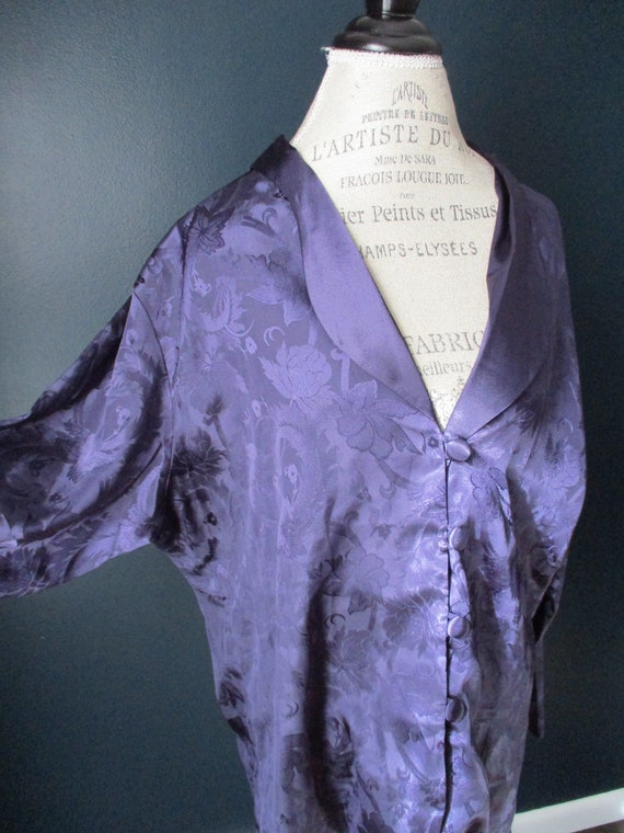 Vintage Victoria's Secret NOS Darkest Purple Satin
