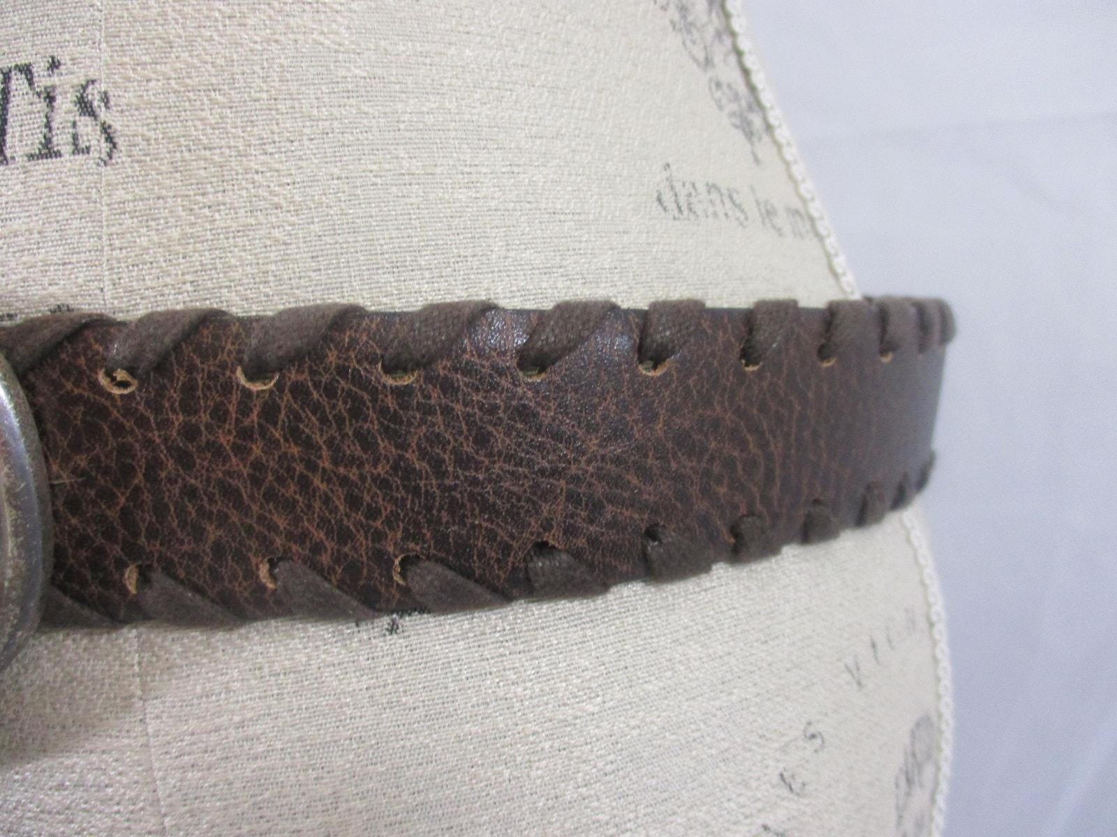 Sandy Duftler Designs Brown Leather Belt L Sandy Duftler Belt - Etsy main image 2