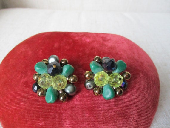 Vintage West Germany Blue Green Yellow and Black … - image 4