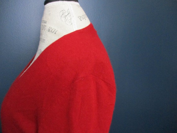 Vintage Anne Taylor Cashmere Classic Red Long Sle… - image 4
