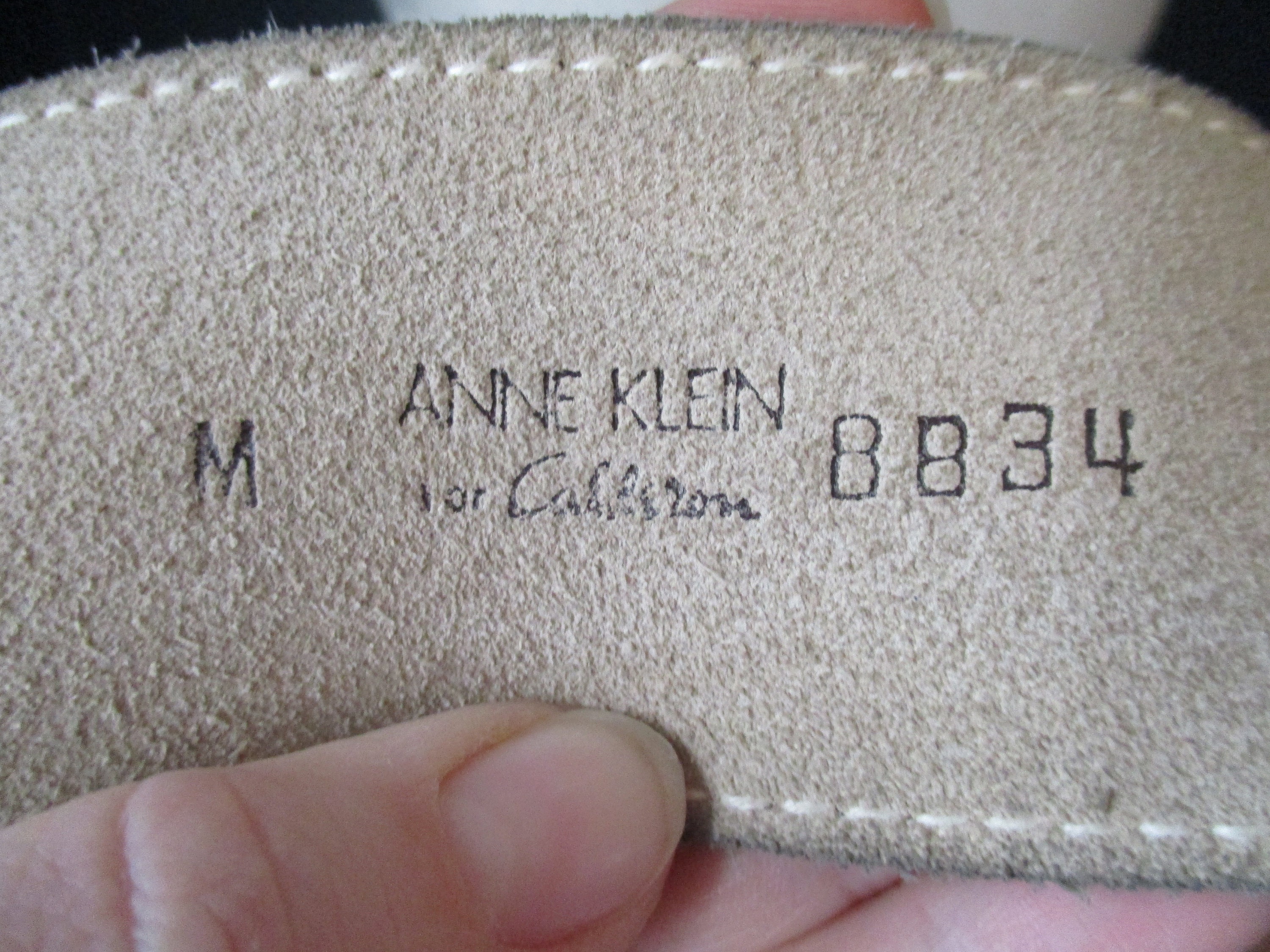 Vintage Anne Klein for Calderon Medium Brown Thick Stamped 