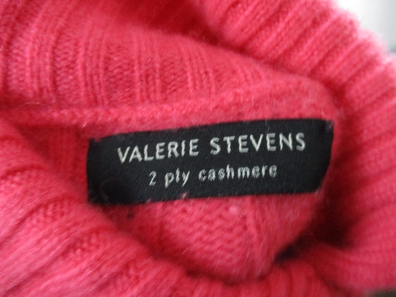 Vintage Valerie Stevens Dark Salmon 2 Ply Cashmer… - image 4