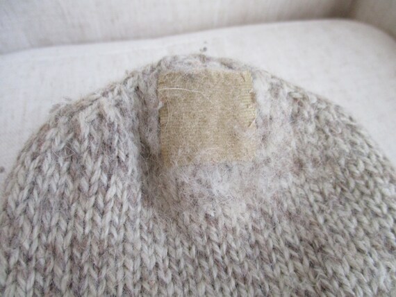 Vintage 1990s Thinsulate Oatmeal Beige Wool Knitt… - image 4