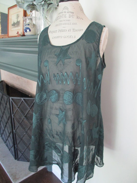 Vintage Sheer Green Victoria's Secret Nightgown, D