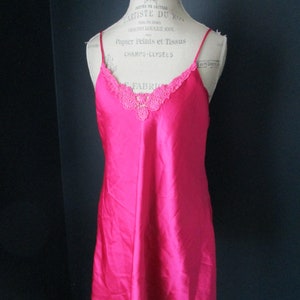 Vintage 70s Red Lingerie Midi Slip by Nordstroms, Union Label