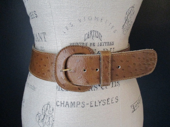 Vintage Anne Klein for Calderon Medium Brown Thick Stamped 