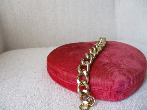 Vintage Goldtone Chunky Cuban Link Chain Bracelet… - image 8