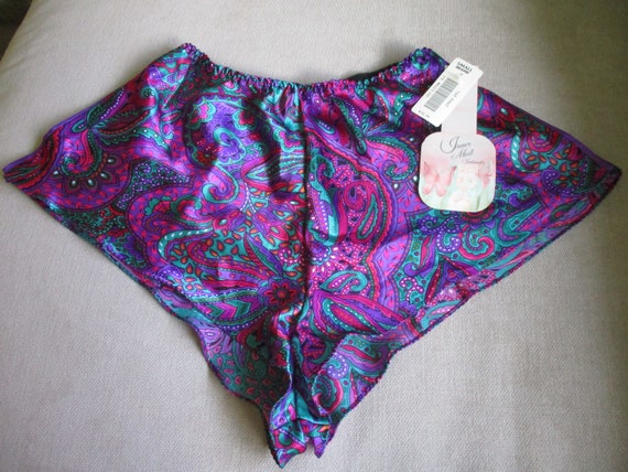 Vintage Satin Lingerie Shorts from 1980s by Inner… - image 4