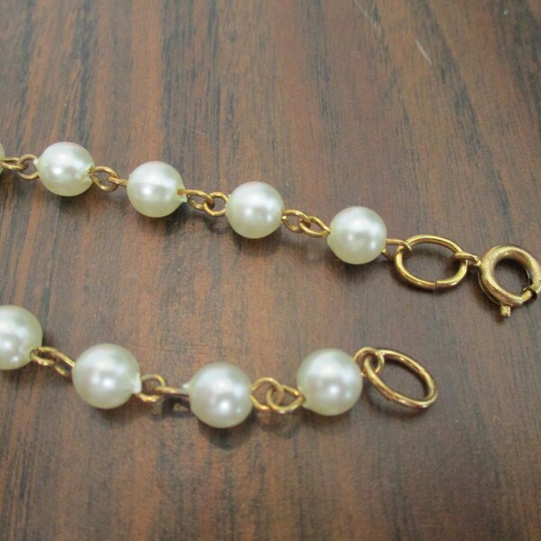 Pearl Chain Bracelet - Etsy