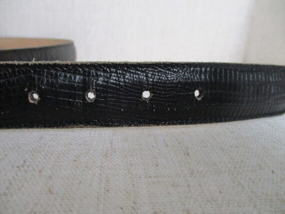 Vintage Anne Klein for Calderon Black Snakeskin L… - image 4