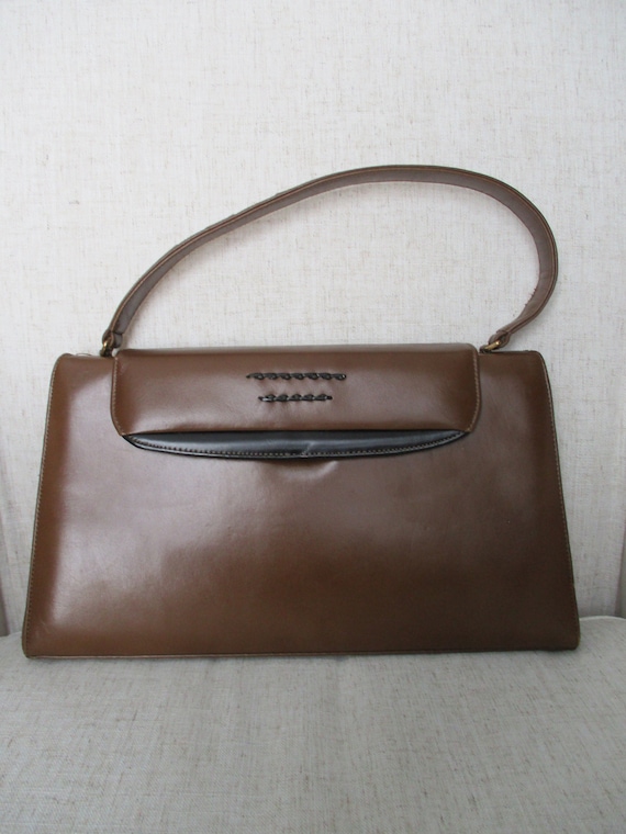 Vintage Palizzio 1970s Brown Leather Purse | Brown