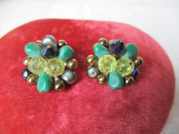 Vintage West Germany Blue Green Yellow and Black … - image 1