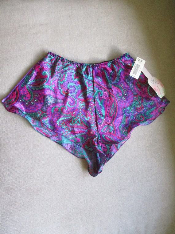 Vintage Satin Lingerie Shorts from 1980s by Innerm