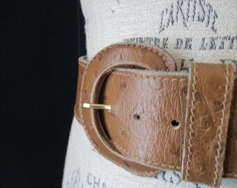 Vintage Anne Klein for Calderon Medium Brown Thick Stamped  display picture 3