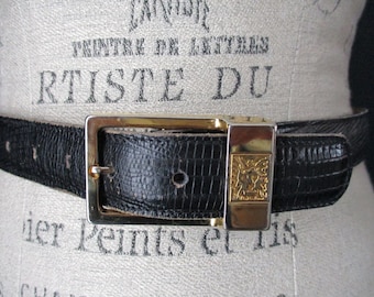 Vintage Morris Moskowitz Shiny Bronze Leather Waist Belt Size Medium Vintage MM Morris Moskowitz Leather Belt | | Mercari main image 4