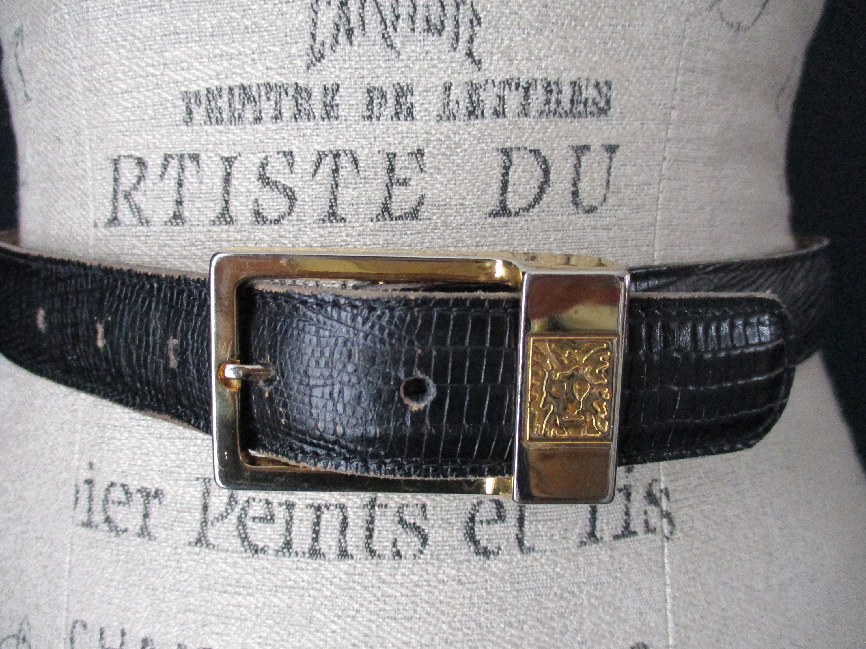 Anne Klein Lion Head Belt - Etsy display picture 1