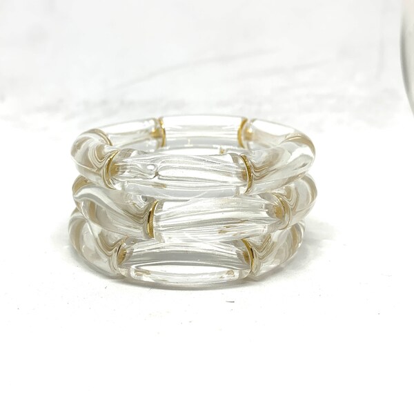 Gold Tube Bracelet Etsy