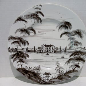 JULISKA Country Estate Main House Flint 11&quot; Dinner Plate EUC, Vintage Juliska Country Estate Main House Flint Dinner Plate,