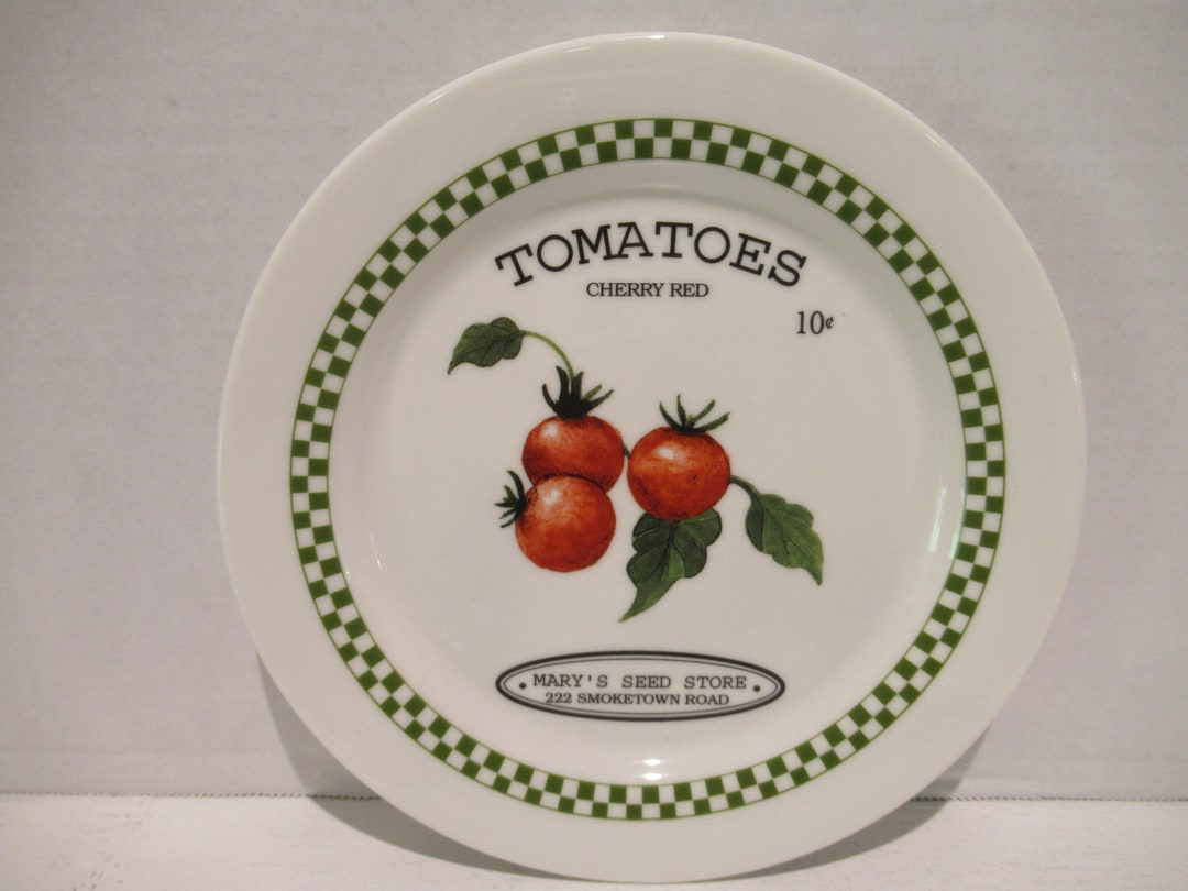 4 Seed Packet 7 Plates Salad Appetizer Dessert Boxed,4 Plates Radish ...