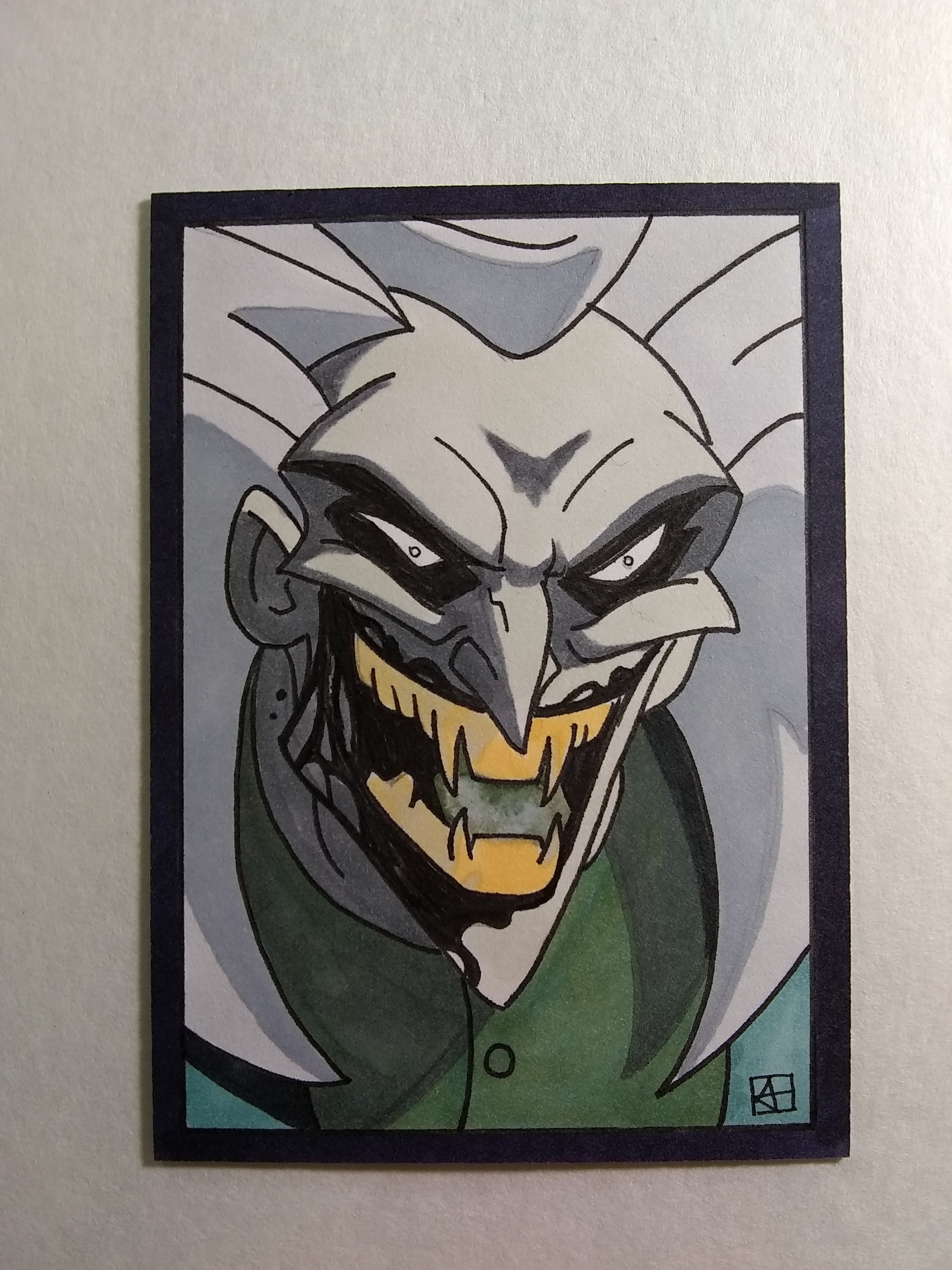 The Batman Joker Vampire Artist Sketch Card Check It Out Etsy